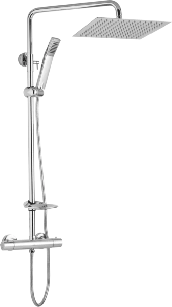 JB Sanitary Sprchový set s termostatickou baterií s dvěma vývody, 30x30cm, s příslušenstvím ST 62 001 05 2