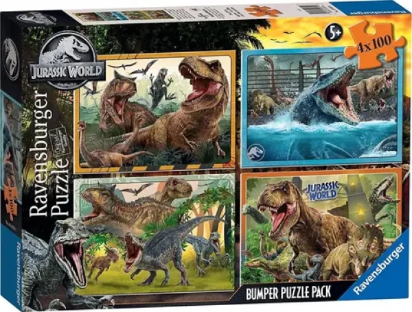 RAVENSBURGER Puzzle Jurský svět 4 v 1