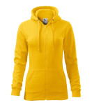 Trendy Zipper mikina dámská žlutá M