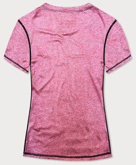 Růžové dámské sportovní tričko T-shirt (A-2165) Barva: odcienie różu, Velikost: S (36)