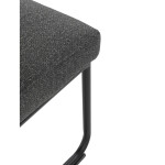 Jídelní židle, šedá, látka, DCL-P3107 GREY2