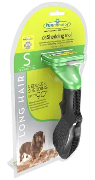 FURminator Vyčesávací hrablo S pro dlouhosrsté psy / Hrablo / malá plemena 4,5-9 kg
