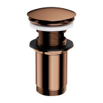OMNIRES - Zátka klik-klak pro umyvadlo s přepadem i bez přepadu měď /CP/ A706CP