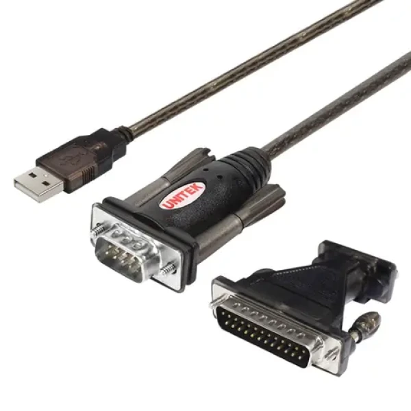 Unitek Y-105A černá / Redukce USB-A - DB-9 / RS-232 / 1,5 m (Y-105A)