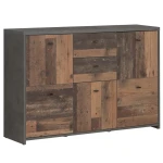 Komoda BEST CHEST old wood vin/beton 5D2S SQNK233-C764