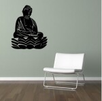 Samolepka Buddha Barva: fialová, Velikost: 80 x 60 cm