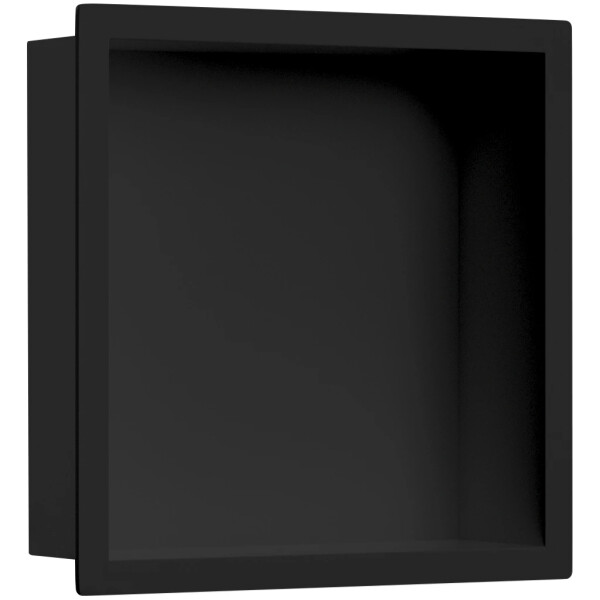 CERANO - Zápustná polička/nika s okrajem do obkladu - černá matná - 30x30x10 CER-417458
