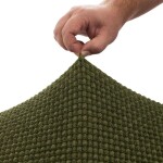 Super strečové potahy NIAGARA zelená relaxační křeslo ( š. 70 - 90 cm)