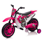Mamido Dětská elektrická motorka XMX616 růžová | EVA kola | 12V 7Ah