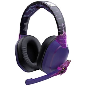 Lexip X TSUME Naruto Shippuden Headset 1 Sluchátka Over Ear kabelová, Bluetooth® stereo černá/lila headset, regulace hlasitosti, Vypnutí zvuku mikrofonu Gaming