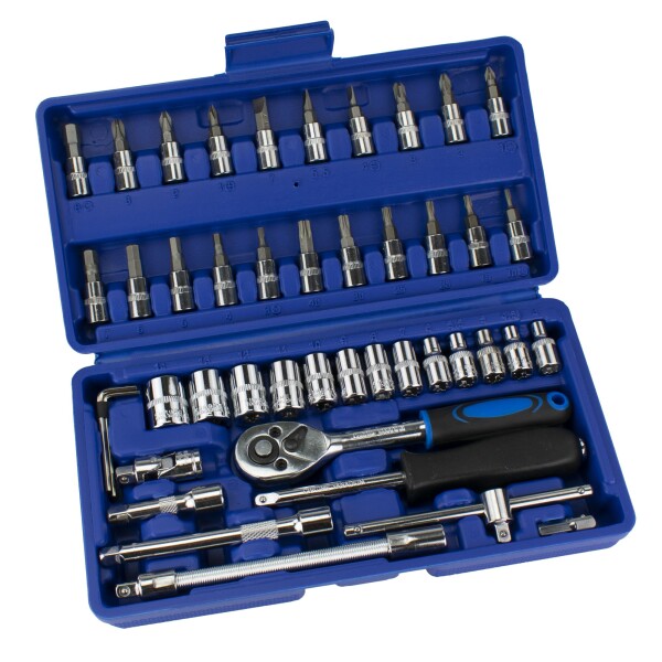 MAGG 080171 Gola sada 1/4", 45 dílů, plastový kufr