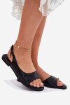 Dámské Sandály Na Ploché Podešvi Černé Weanise 36