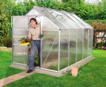 Polykarbonátový skleník – Vitavia Venus 6200, PC 4 mm stříbrný