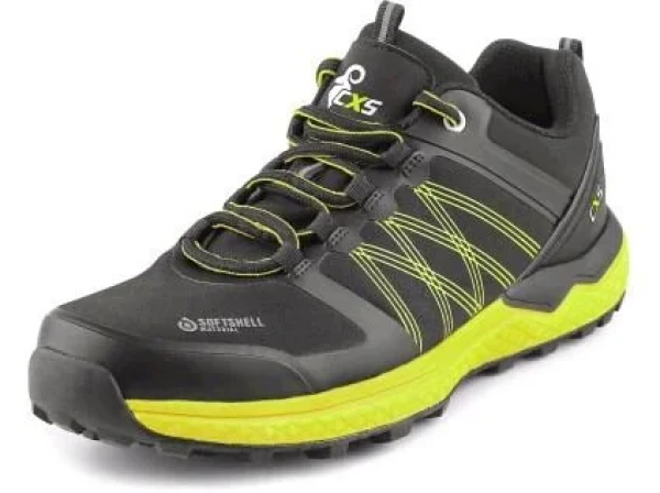 CXS SPORT Softshellová polobotka černo-zelená 46 222004780846
