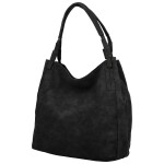 Trendy dámská koženková kabelka na rameno Sheryl, černá