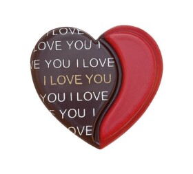 Dortisimo Čokoládová dekorace Srdíčko I Love You (15 ks)
