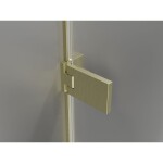 MEXEN/S - Lunar-F sprchový kout skládací dveře levá 100 x 90, transparent, zlato kartáčovaná 836-100-090-55-00-L