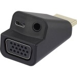 Renkforce RF-3301134 DVI / VGA adaptér [1x DVI zástrčka 24+1pólová - 1x VGA zásuvka] černá s feritovým jádrem, pozlacené