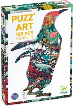 DJECO Obrysové puzzle Tučňák