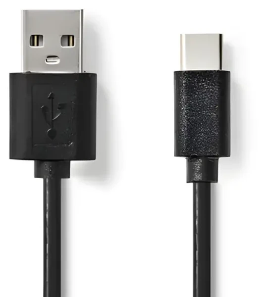 Nedis USB 2.0 kabel černá / USB-A - USB-C / 480 Mbps / 5 W / 1 m (CCGL60601BK10)