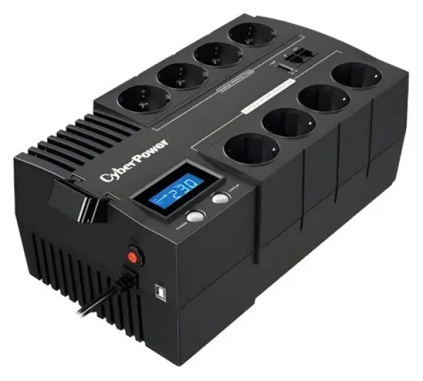 CyberPower BR1200ELCD černá / Záložní zdroj UPS / 1200VA/720W / LCD / 8x zásuvka / USB (BR1200ELCD)