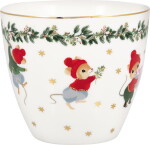 GREEN GATE Latte cup Joanni White 300 ml, multi barva, porcelán 300ml