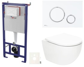 Závěsný WC set do lehkých stěn / předstěnová SAT Fusion SIKOSSTORFU76 SIKOSSTORFU76