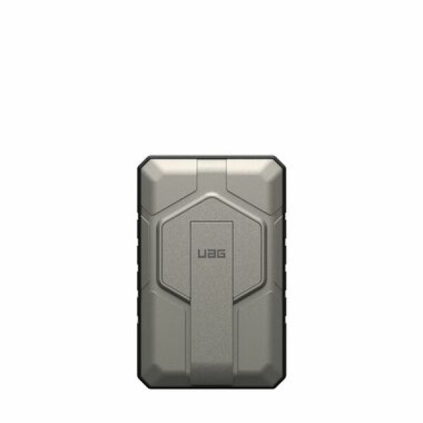 UAG Rugged PowerBank MagSafe Kickstand titanová BULK / Powerbanka / 10000 mAh / USB-C 20W / bezdrátové 10W (9B4411114036)