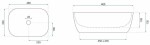 REA - Umyvadlo na desku Belinda COPPER BRUSH / Black REA-U6384
