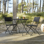 Zahradní set 1+2, plast, šedá, AZS-L2161 GREY