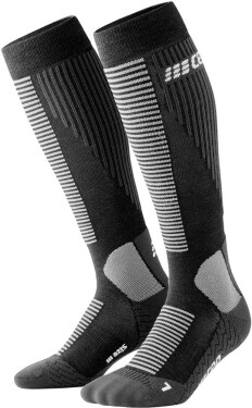 CEP pánské běžecké kompresní podkolenky COLD WEATHER - black Velikost: IV (39-44 cm obvod lýtka)