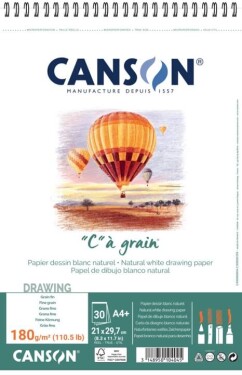 Grafický papír - Canson Cagrain blok kroužkový A5 180g 30 listů
