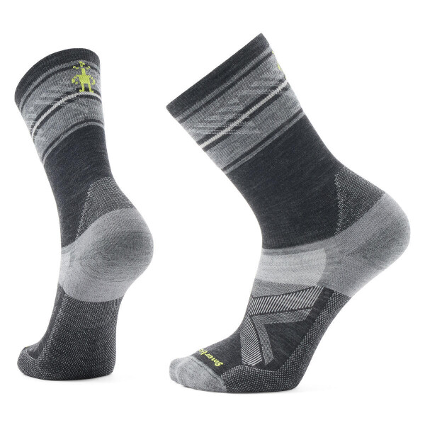 Unisex merino cyklistické ponožky Unisex merino ponožky SMARTWOOL Bike Cold Weather Targeted Cushion Crew, Charcoal velikost: 38-41 (M)