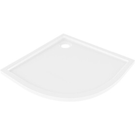 MEXEN - Flow Sprchová vanička čtvrtkruh slim 90 x 90, bílá lesk 46Q109090