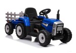 Mamido Elektrický traktor s vlečkou modrý