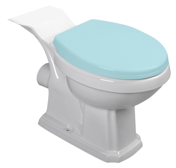 AQUALINE - ANTIK WC kombi mísa, 35x72 cm, zadní/spodní odpad, bílá AK107-432