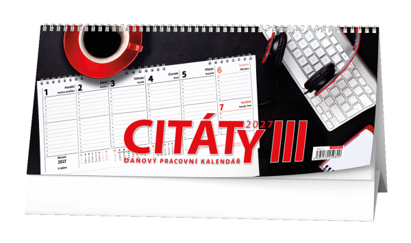 Stolní kalendář 2027 Baloušek Pracovní CITÁTY III