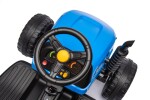 Mamido Dětský elektrický traktor BBH-030 s přívěsem modrý