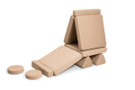 SHAPPY Dětská rozkládací pěnová pohovka SHAPPY PLAY mini Barva: Soft Beige