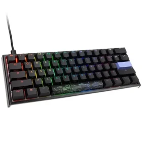 Ducky One 2 Pro Mini Gaming Tastatur Cherry MX-Blue černá / herní klávesnice / podsvícená / drátová USB-C / US (DKON2061ST-CUSPDAZT2)