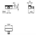 IDEAL STANDARD - Ultra Flat New Odtoková souprava pro vaničky, bílá T449301