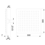 INVENA - Hlavová sprcha ECO PAX 30 EXE SC-D1-018-Q