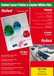 Folex BG-72 WO DIN A4 / Bílá lesklá polysterová fólie pro oboustranný tisk / laser / 50 ks (FO29729-125-44100)