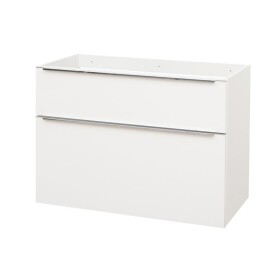 MEREO - Mailo, koupelnová skříňka 101 cm, bílá, chrom madlo CN512S