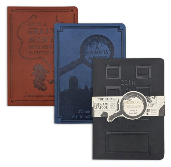 Zápisníky 3ks Shelock Holmes