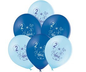Balónky 2.narozeniny modrý slon 6 ks Balonky.cz Balónky 2.narozeniny modrý slon 6 ks Balonky.cz