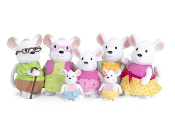 Li'l Woodzeez Rodina králíků s prarodiči Cottonball