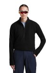 ICEBREAKER Wmns Merino 400 RealFleece Grid LS Half Zip, Black (vzorek) velikost: S
