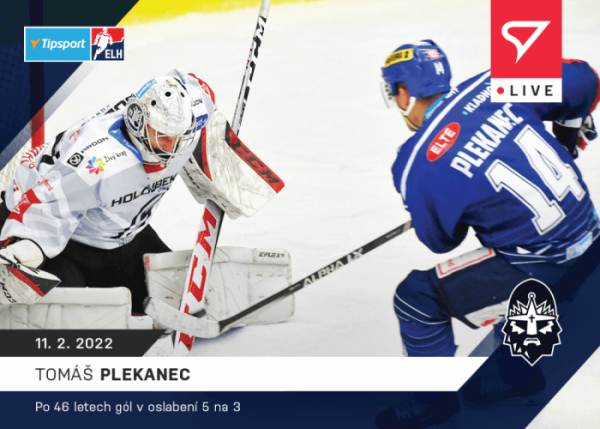 Hokejové karty Tipsport ELH 2021-22 - L-099 Tomáš Plekanec