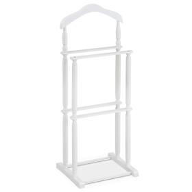 Němý sluha, výška 108 cm, masiv kaučukovník, bílý matný lak, nosnost 7 kg